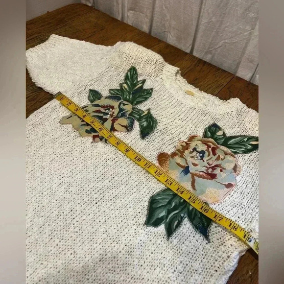 VINTAGE CROSS ROADS Short sleeves  knit 🌸 size S - Picture 3 of 7